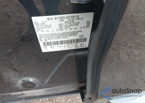 2013 Ford Edge Sel z USA, uszkodzony, nr VIN 2FMDK3JC8DBC37597